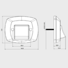 Acabamento Para Válvula De Descarga Blukit Branco