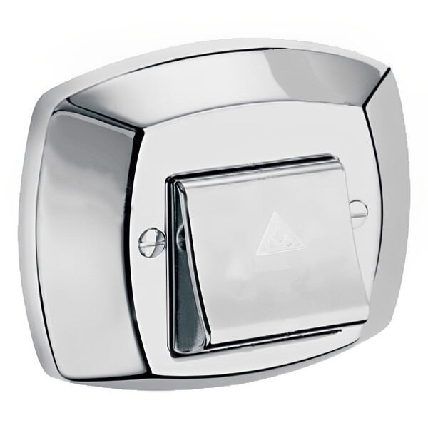 Acabamento para Válvula de Descarga Cromado com Parafusos Mix Plastic