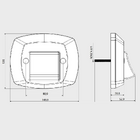 Acabamento Para Válvula De Descarga Cromado Com Preto Blukit