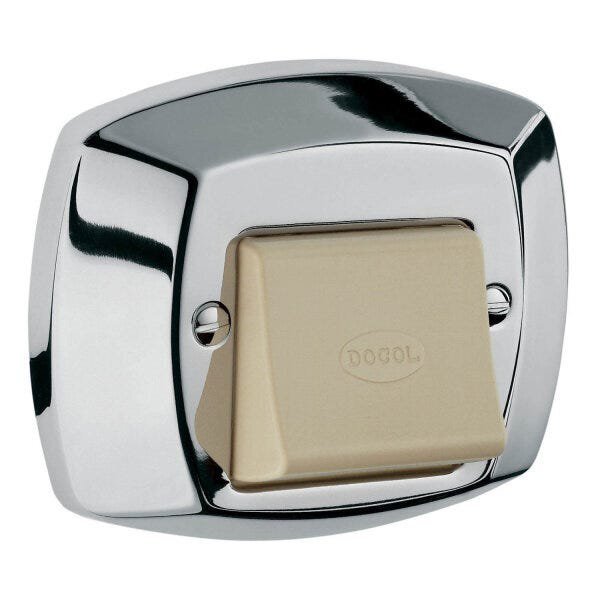 Acabamento Para Válvula De Descarga Docol Clássica Chrome/bege