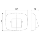 Acabamento Para Válvula De Descarga Docol Clássica Chrome/bege