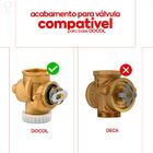 Acabamento Para Válvula De Descarga Docol Clássica Chrome/bege