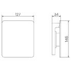 Acabamento Para Válvula De Descarga Docol Flat 931748 Grafite