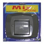 Acabamento para Válvula de Descarga Preto com Parafusos Mix Plastic