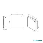 Acabamento Para Válvula Descarga Tigre 120 X 120mm Quarter Cr