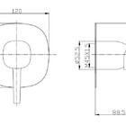 Acabamento Preto Fosco Matte Monocomando Chuveiro Base Docol