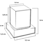 Acabamento Preto Para Registro Com Estria Base Deca 1/2 3/4