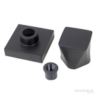 Acabamento Quadrado 100% Metal Black Registro Pressão Gaveta