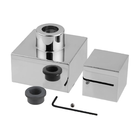 Acabamento Quadrado De Metal P/ Registro Pressão Gaveta Deca