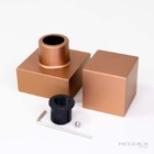 Acabamento Quadrado Metal Red Gold Médio Registro 1/2 A 1