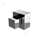 Acabamento Quadrado Para Registro Metal Cromado - Alto Padrão