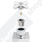 Acabamento Quadrado Para Registro Pressão E Gaveta Compatível