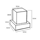Acabamento Quadrado Registro Abs Preto Luxo Padrão Deca