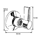 Acabamento Registro Alavanca Metal Gourmet Padrão Deca 3/4 Ca