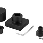 Acabamento Registro Alavanca Preto Banheiro Padrão Docol