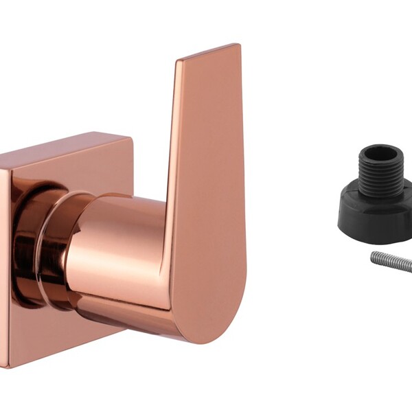 Acabamento Registro Alavanca Rose Gold Banheiro Padrão Docol