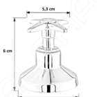Acabamento Registro Banheiro C-23 Vol. Metal Cr Padrão Deca C