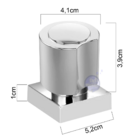 Acabamento Registro Banheiro C-40 Vol. Metal Cr Padrão Deca C