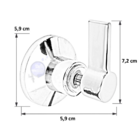 Acabamento Registro Banheiro C-70 Cr Padrão Deca Cor: Cromado