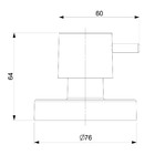 Acabamento Registro Base Celite 1.1/4" 1.1/2" Basic Cromado C