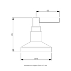 Acabamento Registro Base Deca 1.1/4' E 1.1/2' (grande) - Mais