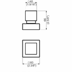 Acabamento Registro Base Deca 1/2' E 3/4' E 1 (pequeno) - Exa