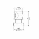Acabamento Registro Base Deca 1/2 E 3/4 E 1 (pequeno) - Onda