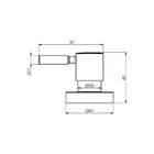 Acabamento Registro Base Deca 1/2 E 3/4 E 1 (pequeno) - Slim