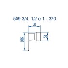 Acabamento Registro Base Deca 3/4" Bold 509bl370 Preto Brilha
