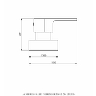 Acabamento Registro Base Deca - Linha: Color Led - Preto Fosc