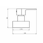 Acabamento Registro Base Deca - Linha: Color Led - Rose Fosco