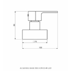 Acabamento Registro Base Deca - Linha: Color Led - Rose Fosco