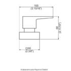 Acabamento Registro Base Docol 1/2 E 3/4 E 1 (pequeno) - Gall