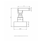 Acabamento Registro - Base Docol (dn32-40) Preto Fosco - Colo