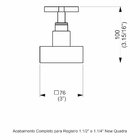 Acabamento Registro Base Fabrimar 1.1/4 E 1.1/2 (grande) - Ne