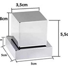 Acabamento Registro Chuveiro Quadrado Padrão Deca Cromado