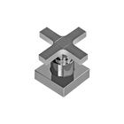 Acabamento Registro Deca 1/2 3/4 1 Quadrado Cruzeta Abs