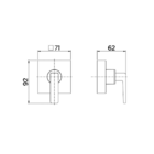 Acabamento Registro Docolbase Ouro Polido Docolstillo 1.1/2 1