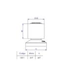 Acabamento Registro Encaixe Padrão Deca 1/2'' E 3/4'' Metal E