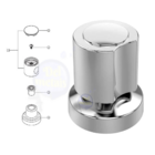 Acabamento Registro Encaixe Padrão Deca 1/2'' E 3/4'' Metal E