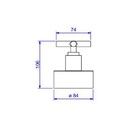 Acabamento Registro Gaveta Grande Duna Clássica Corten Deca