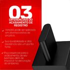 Acabamento Registro Gaveta Pequeno Polo Black Matte Deca