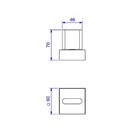 Acabamento Registro Gaveta Pequeno Polo Black Matte Deca