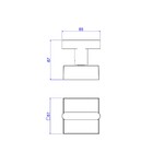 Acabamento Registro Gaveta Pequeno Soul Black Matte Deca