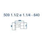 Acabamento Registro Grande 1 1/2 Eros Grafite Escovado Fani