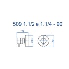 Acabamento Registro Grande 1 1/2 Eva Gold Fani