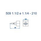 Acabamento Registro Grande 1 1/2 Prima Grafite Escovado Fani