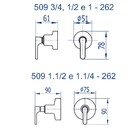 Acabamento Registro Grande 1 1/2 Túnis Clássica Cromado Fani
