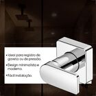 Acabamento Registro Incepa Neo 3/4 Cromado P/base Deca B5007i