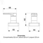 Acabamento Registro Incepa Neo 3/4 Cromado P/base Deca B5007i